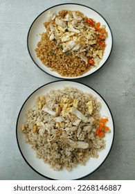 fried rice with egg and chicken