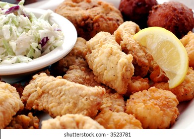 Fried Seafood Platter.