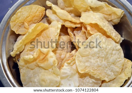 Similar – Image, Stock Photo Forbidden! Crisps Calorie