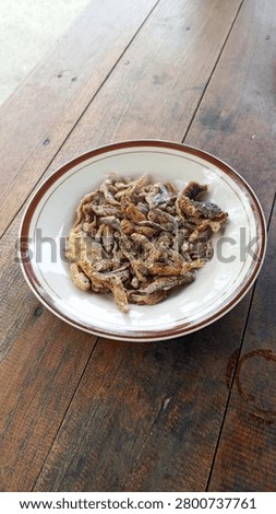 Fried small fish called wader is one of Indonesia's traditional foods.