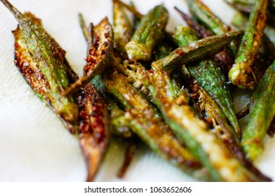 Fried Spicy Okra