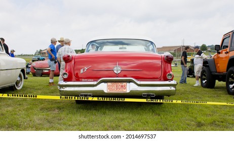 Friedens, Pennsylvania United States June 20, 2021:The Rear Of Mid 1950s Oldsmobile 