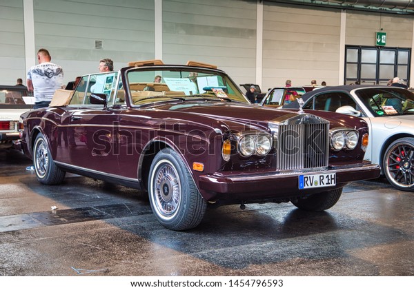 Friedrichshafen May 2019 Maroon Rollsroyce Corniche Stock Photo