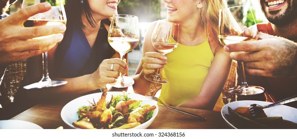 Friend Friendship Dining Celebration Hanging out Concept - Powered by Shutterstock