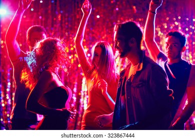 Dance Party Group People Dancing Women Stock Photo 1051160894 