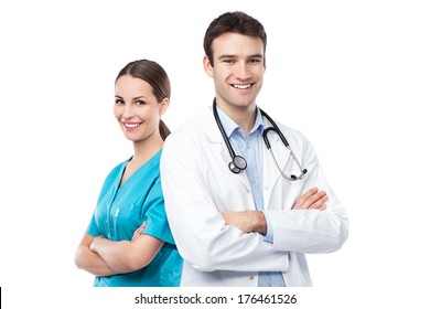 Friendly Male Female Doctors Stock Photo 176461526 | Shutterstock