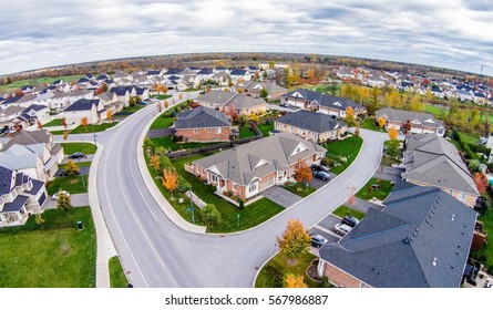 Friendly subdivision neighborhood Aerial