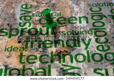 Friendly technology grunge concept