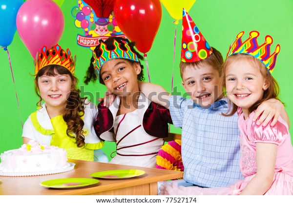 Friends Birthday Party Stock Photo (Edit Now) 77527174