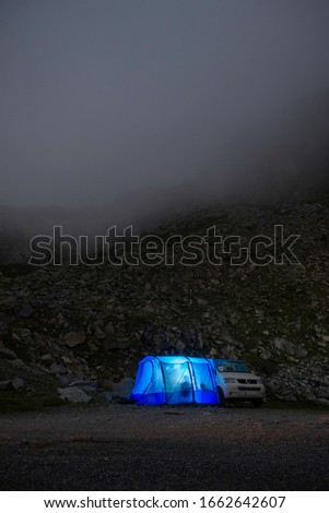 Similar – Foto Bild Bergcamping unter Sternenhimmel