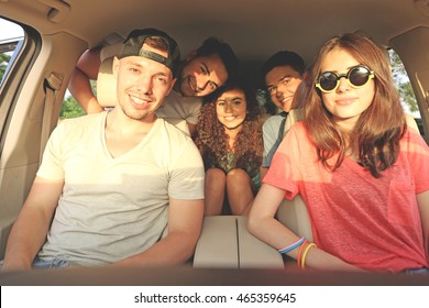 Friends In A Car