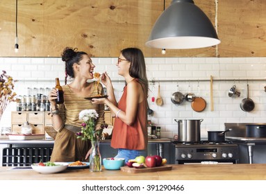 Friends Chef Cook Cooking Concept - Shutterstock ID 391290466