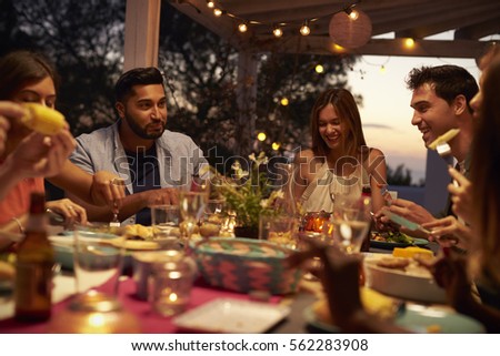 Similar – Image, Stock Photo Outdoor fairy lights in front of light blue sky with small decorative clouds