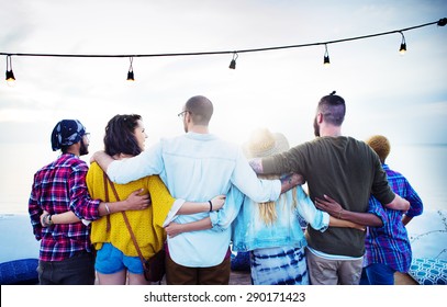 Friends Friendship Group Hug Relationship Concept - Shutterstock ID 290171423