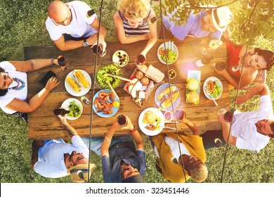 Friends Friendship Outdoor Dining People Concept - Powered by Shutterstock