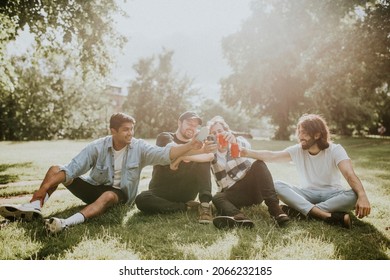 Friends Hangout Drinking Beer Stock Image