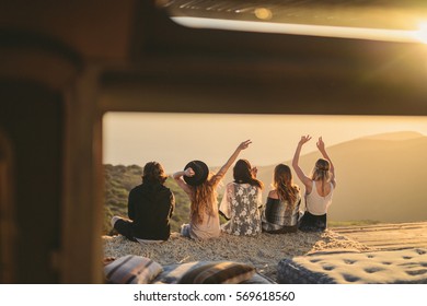 Friends Having Fun Outdoors