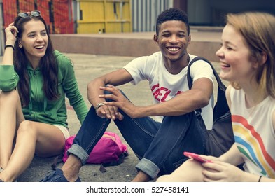 Friends Hipster Teenager Buddies Concept - Shutterstock ID 527458141