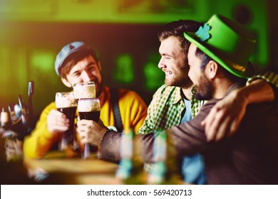 Friends In Irish Bar