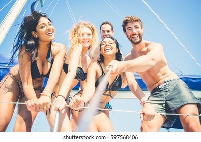 party on catamaran