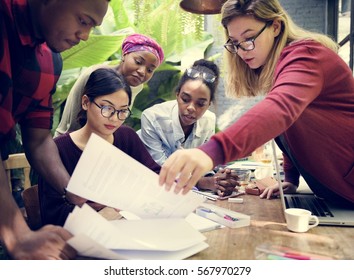 Friends People Group Teamwork Diversity - Shutterstock ID 567970279