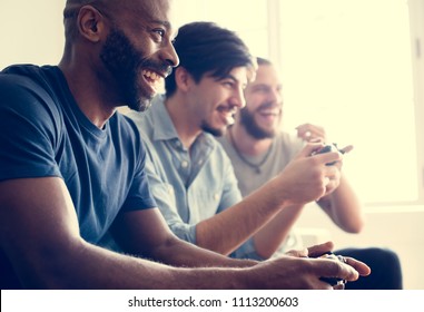 Friends Playing Game Together