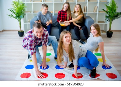 Friends Playing Twister