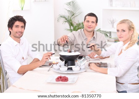 friends at table