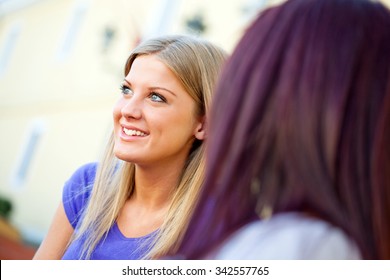 Friends talking