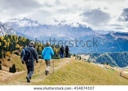 Similar – Image, Stock Photo wander Forest Peak Nature