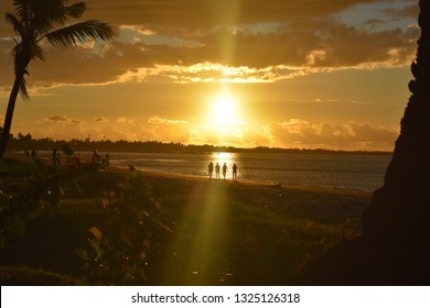 Friends Watching The Sunset In Nadi, Fiji