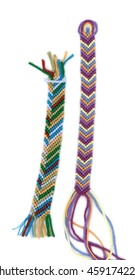 Friendship Bracelet. Closeup. Isolated.