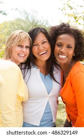 Friendship. Diverse Group Of Women.