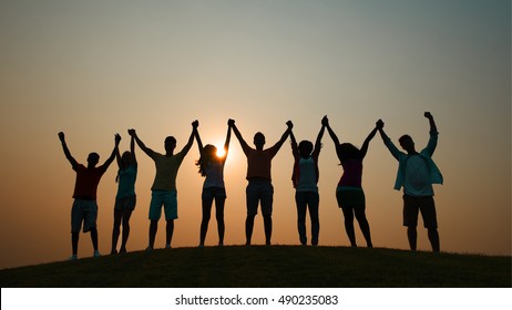 Friendship Gathering Casual Allies Group Concept - Shutterstock ID 490235083