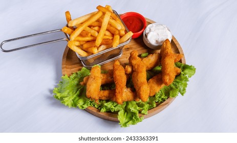 Fries basket and chicken strips - Powered by Shutterstock