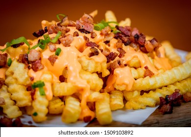 Fries With Cheddar Cheese And Bacon