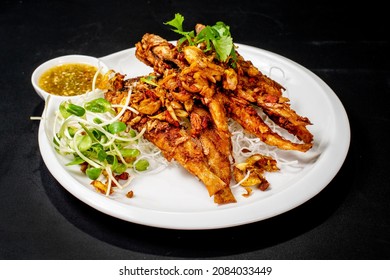 Fries Fish With Curcumin Sauce Southern Thai Style