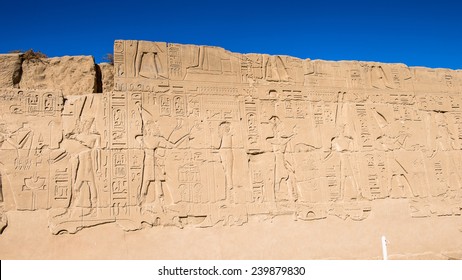 Frieze Precinct Amun Karnak Temple Luxor Stock Photo 239879830 ...