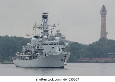 FRIGATE - The British Warship Comes From The Polish Seaport In Swinoujscie