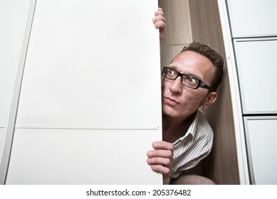 415 Man hiding in closet Images, Stock Photos & Vectors | Shutterstock