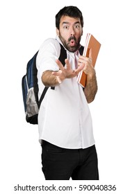 Frightened Student Man Stock Photo 590040836 | Shutterstock