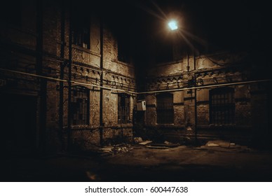 Frightening Abandoned Factory At Night