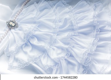  Frill collar, fashionable vintage details concept - Shutterstock ID 1744582280