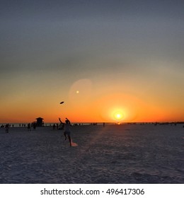 Frisbee on the beach