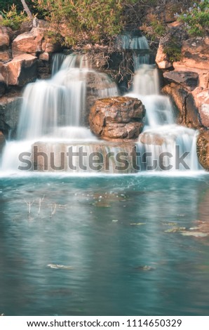 Frisco Texas Central Park waterfall longexposure shot