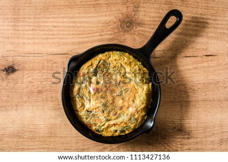 Similar – Image, Stock Photo Frittata Food Vegetable