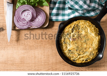 Image, Stock Photo Frittata Food Vegetable