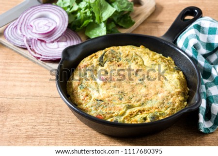 Similar – Image, Stock Photo Frittata Food Vegetable