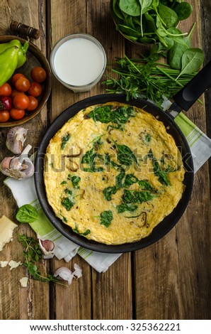 Similar – Image, Stock Photo Frittata Food Vegetable