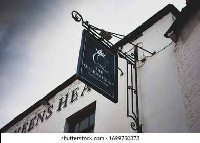 Frodsham, UK / April, 2020 / A Front Signage Shot Of The 